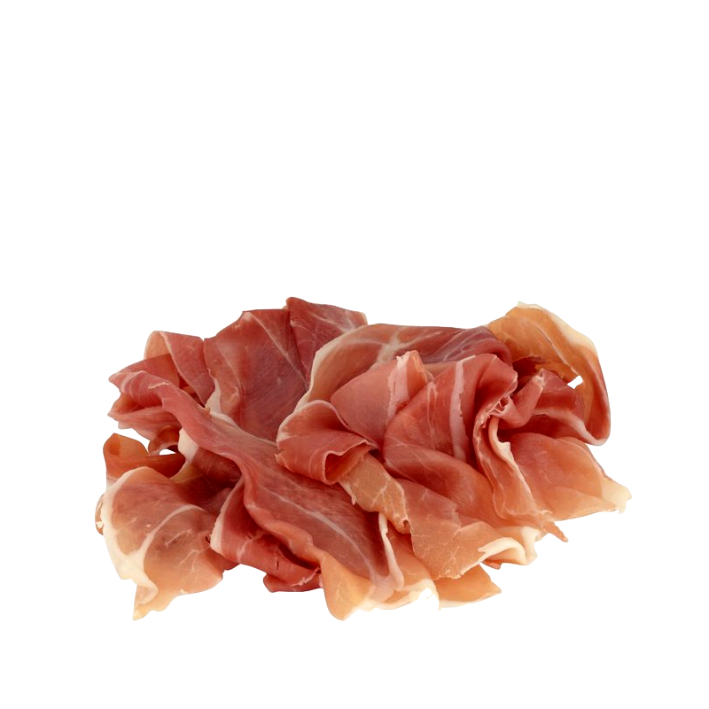 Prosciutto crudo italiano 100gr ideal para pizzas, delgado e interfoliado