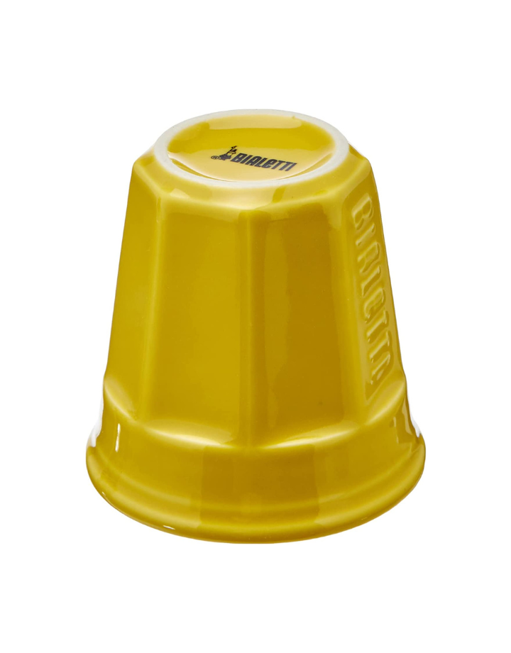 Taza amarilla cerámica Design Bialetti