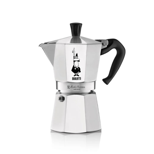 cafetera bialetti 6 tazas fondo blanco