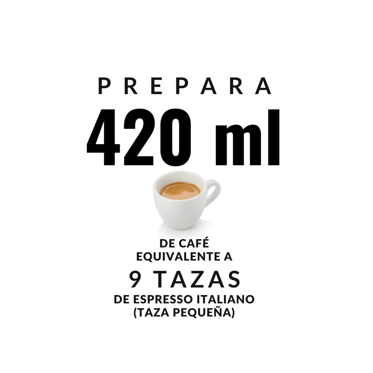 Cafetera Moka Express 9 Tazas