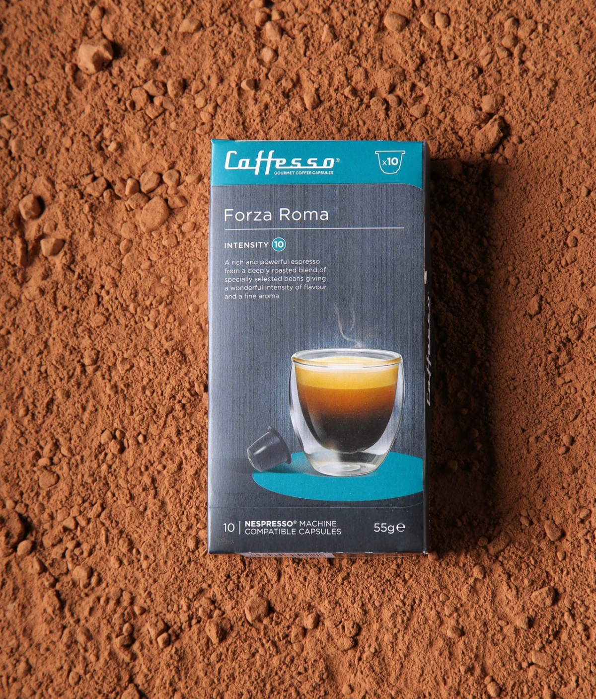 Cápsulas de Café Caffesso Forza Roma Nespresso® Compatible (10 Cápsulas)