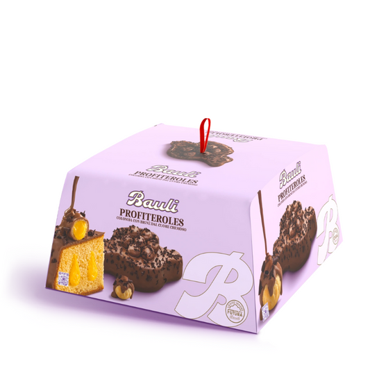 Colomba profiterol bauli 750gr en su caja