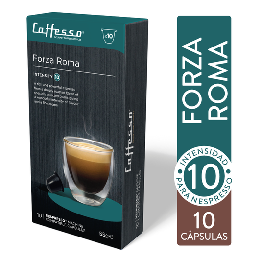 caja capsulas forza roma nespresso x10