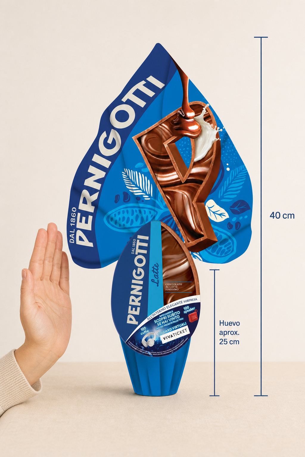 DIMENSIONES JUEVO CHOCOLATE LECHE PERNIGOTTI 
