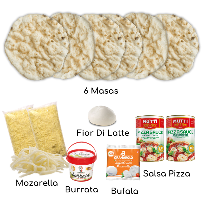 PIZZAKIT, MOZZARELLA, Burrata, Bufala , FIOR DI LATTE 