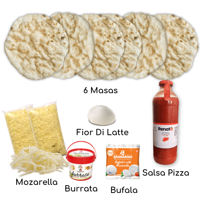 PIZZAKIT, MOZZARELLA, Burrata, Bufala , FIOR DI LATTE 