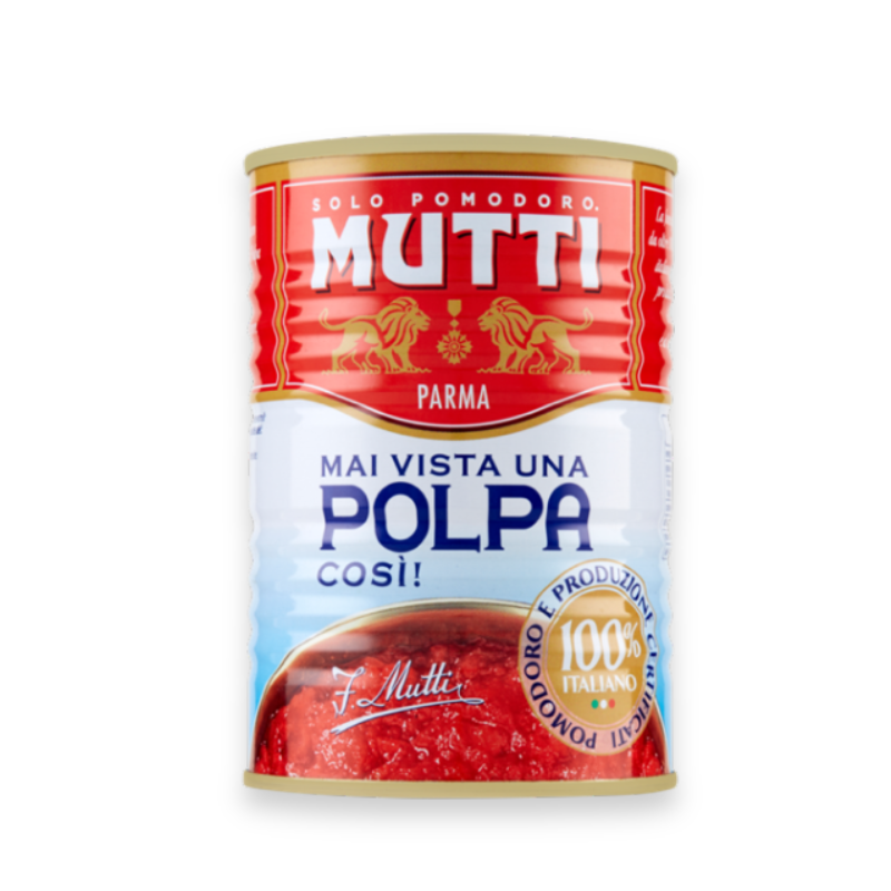 Pulpa de tomate Mutti 4lt – salsa para pizza en formato JUMBO Similae
