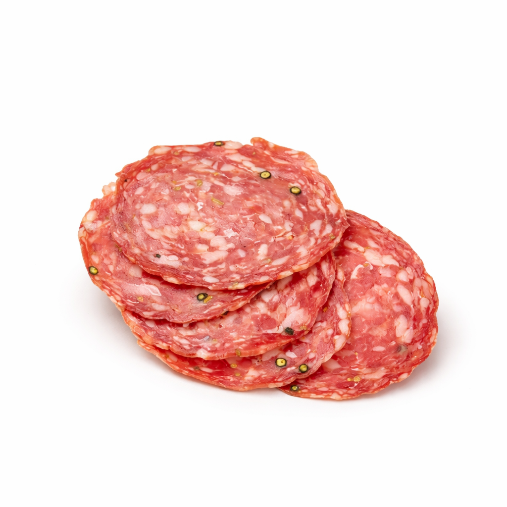 Salame finocchiona al hinojo laminado – ingrediente TriPack Salumi pizza gourmet