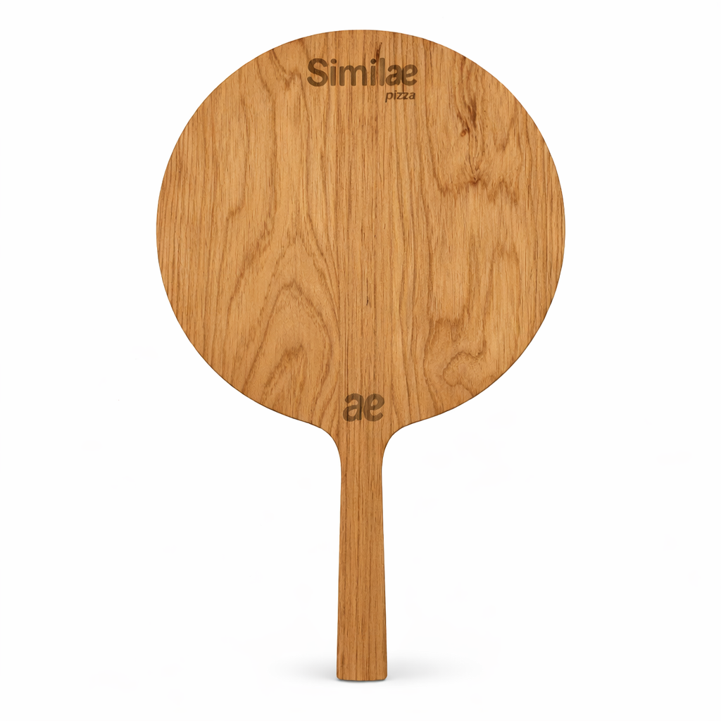 tabla pizza roble vista arriba