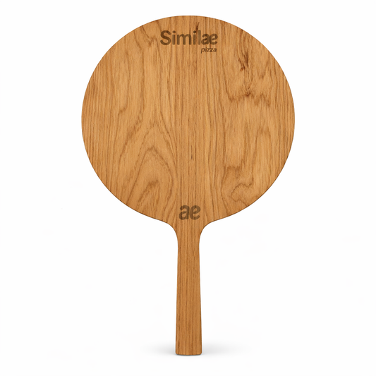 tabla pizza roble vista arriba