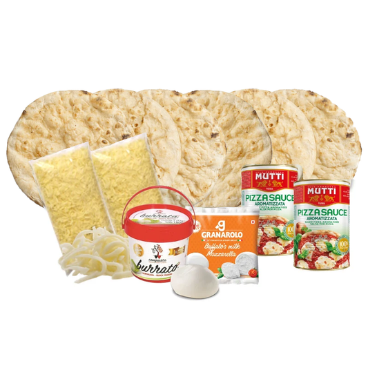Kit 6 pizzas romanas BiPack Tres Leches: masas, mozzarella, burrata, búfala y fior di latte – Similæ
