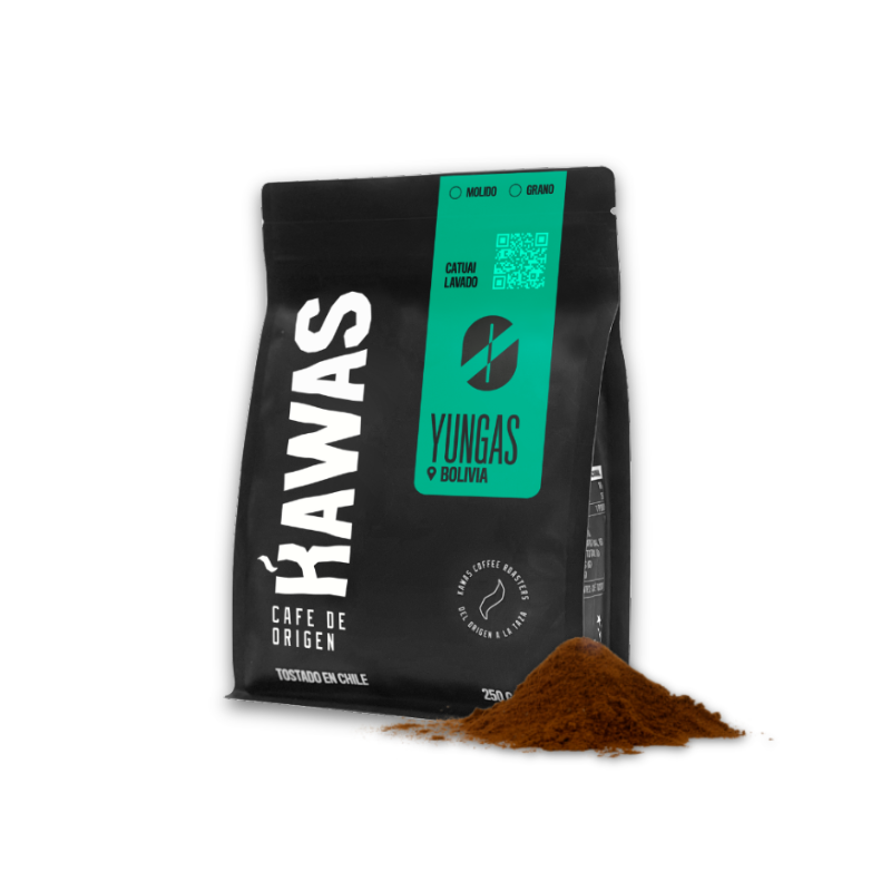 Paquete de Café Kawas Bolivia 250g - 100% Arábica Orgánico Molido

