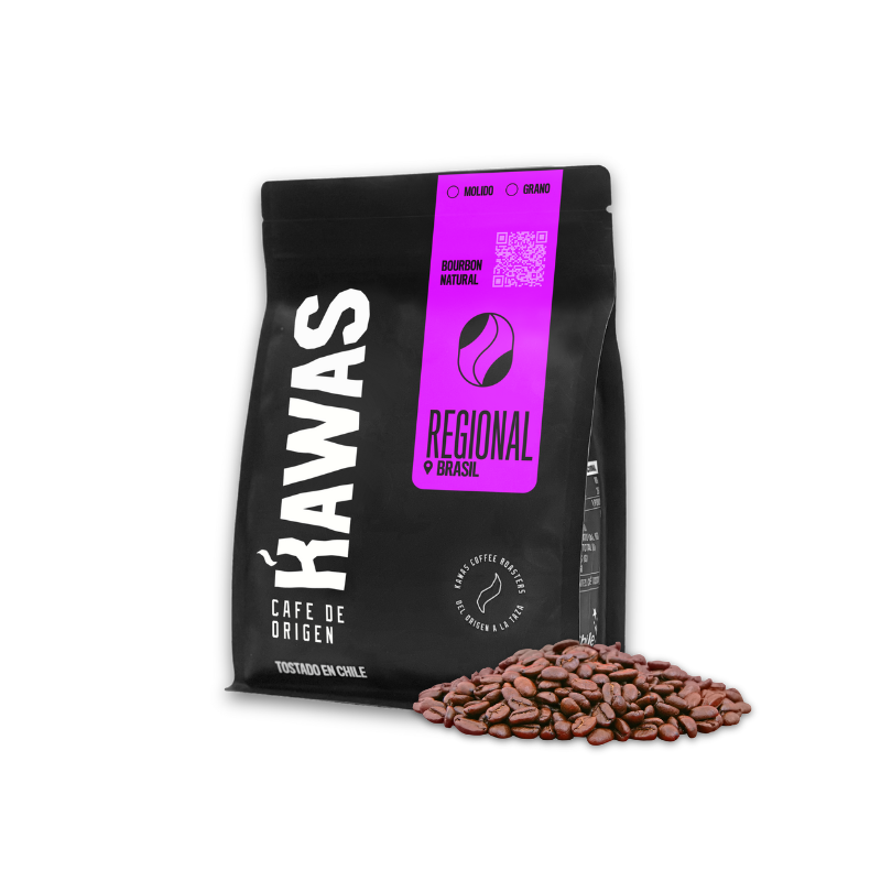 Paquete de café Kawas Brasil 250 gramos, grano.
