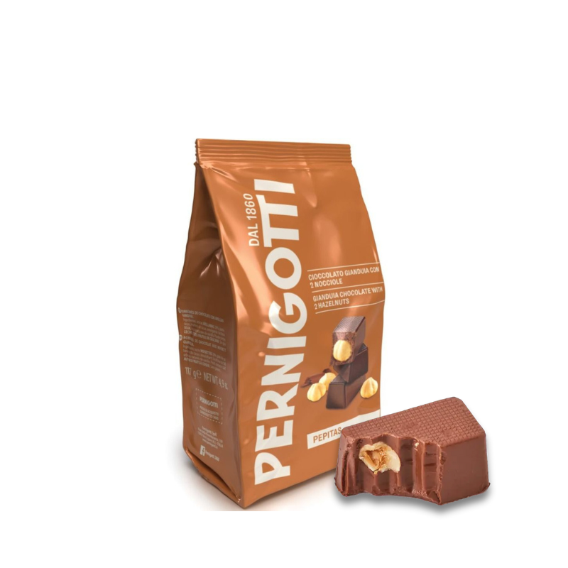 bolsa pernigotti de choclates rellenos con avellana
