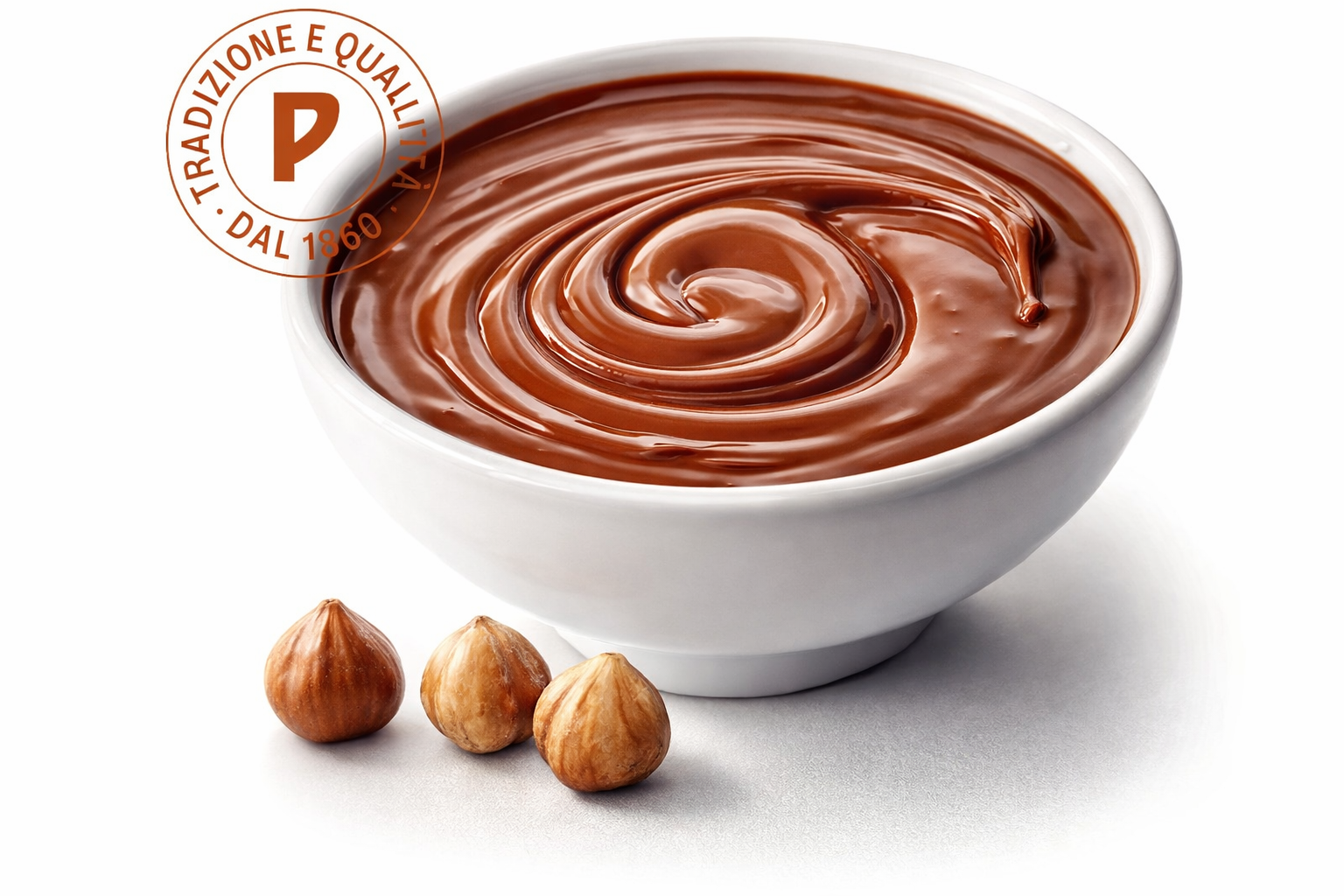 bowl con crema de gianduja pernigotti y avellanas