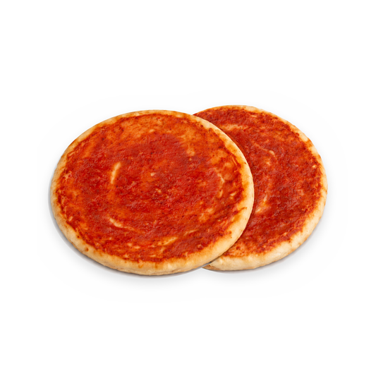 2 masas de pizza argentina Similæ con salsa de tomate, estilo alta y esponjosa, listas para hornear